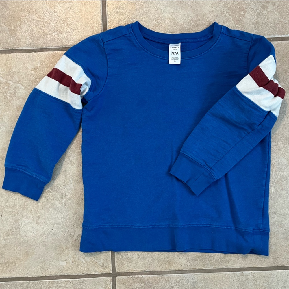 Carter’s Kid Long Sleeve Shirt. Size 7 Good Used Condition